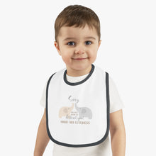 Load image into Gallery viewer, Baby Contrast Trim Jersey Bib

