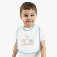 Load image into Gallery viewer, Baby Contrast Trim Jersey Bib

